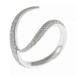 SHAUN LEANE Ring US 5 3/4 EU51 K18 white gold diamond used